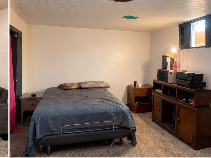Basement bedroom