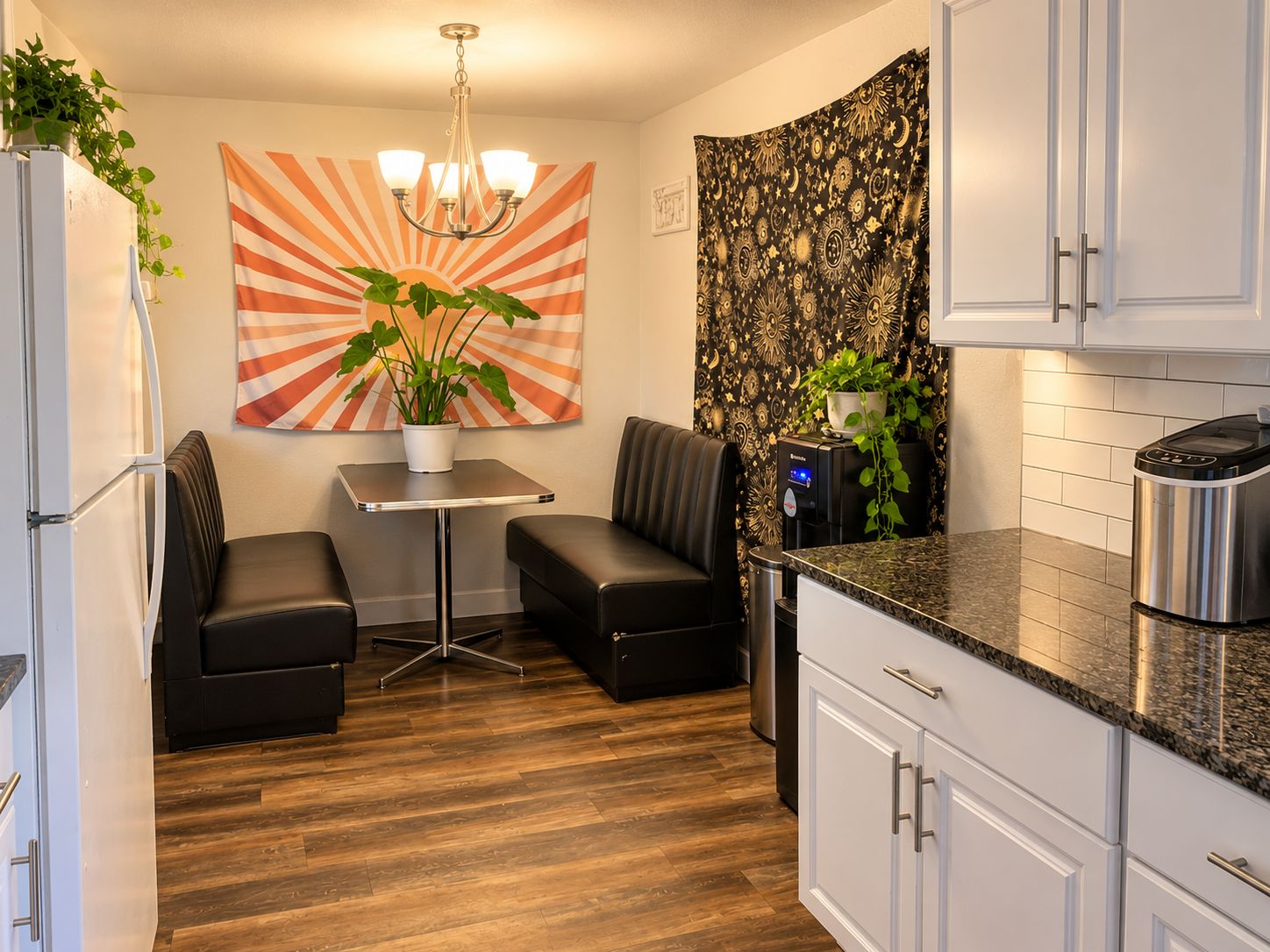 Breakfast nook off the kitchen