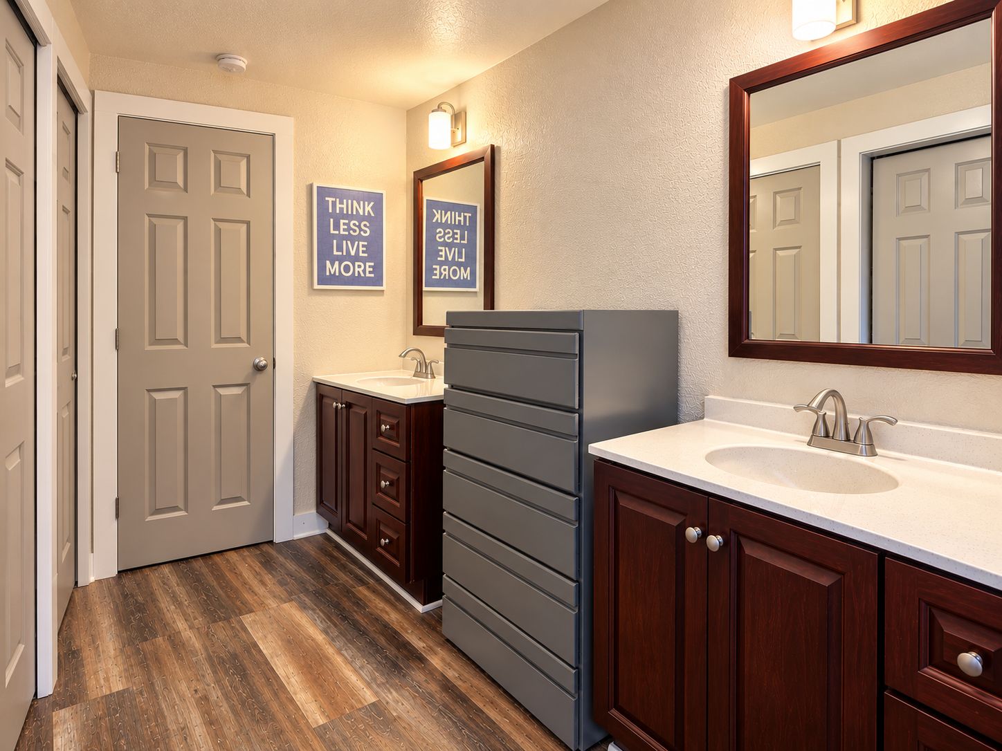 Bathroom with double vanity
